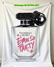 Victoria's Secret Bombshell Holiday Flannel Fleece Throw Blanket V165